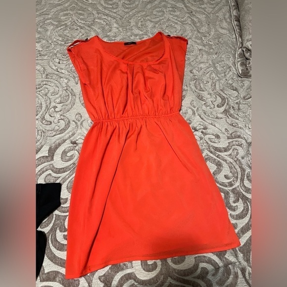 Soprano Reddish-Orange Sleeveless Dress – Preloved Size S - Picture 7 of 11
